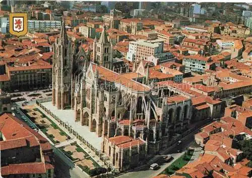 AK / Ansichtskarte Leon Castilla y Leon ES Catedral vista aérea