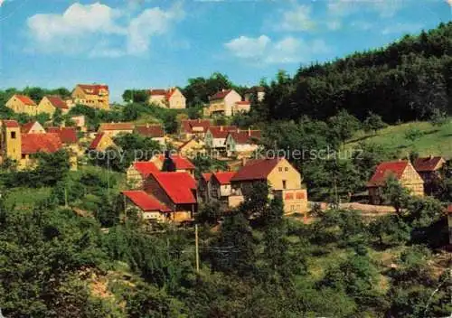 AK / Ansichtskarte Buchklingen Odenwald Ortsansicht mit Gasthaus Gruener Baum
