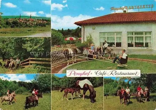 AK / Ansichtskarte Neunkirchen Baden Ponyhof Café Restaurant Ponyreiten
