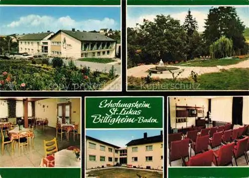 AK / Ansichtskarte Billigheim Baden Neckar-Odenwald-Krei BW St. Lukas-Caritas-Erholungsheim Parkanlagen