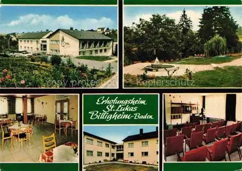 AK / Ansichtskarte Billigheim Baden Neckar-Odenwald-Krei BW St. Lukas-Caritas-Erholungsheim Parkanlagen