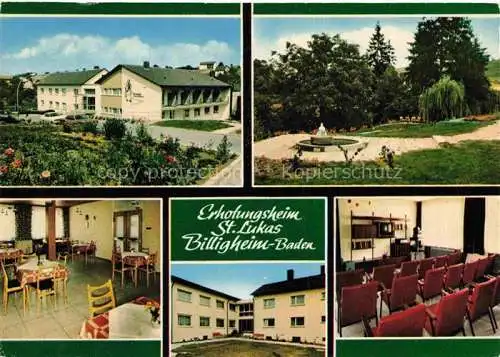 AK / Ansichtskarte Billigheim Baden Neckar-Odenwald-Krei BW St. Lukas-Caritas Erholungsheim Park