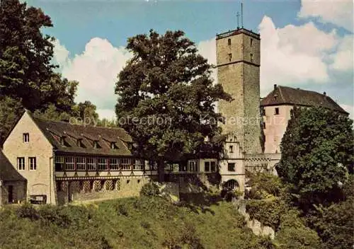 AK / Ansichtskarte Neckarmuehlbach Burg Guttenberg ueber dem Neckar Burgmuseum Greifvogelwarte Burgschenke