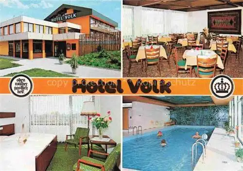 AK / Ansichtskarte Limbach Baden Neckar-Odenwald-Kreis BW Hotel Volk Restaurant Fremdenzimmer Hallenbad