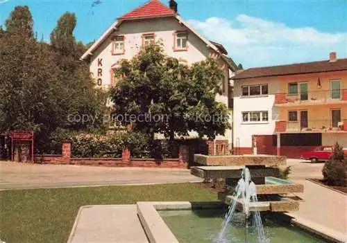 AK / Ansichtskarte Michelbach  Mosbach Odenwald Hotel Haus Krone Brunnen