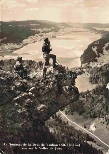 AK / Ansichtskarte Dent_de_Vaulion_Orbe_VD Au sommet vue sur la Vallee de Joux 