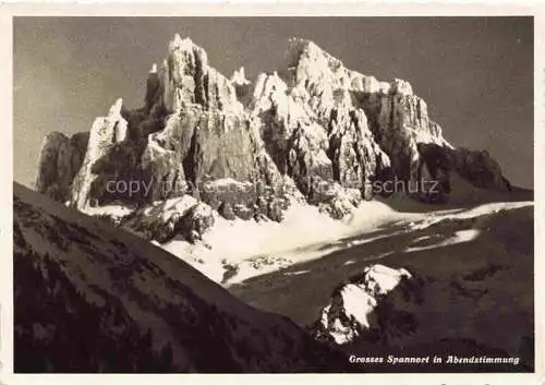 AK / Ansichtskarte Engelberg__OW Grosses Spannort in Abendstimmung Alpen 