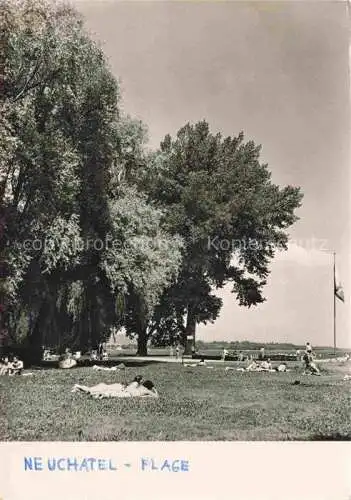 AK / Ansichtskarte Neuchatel_NE Plage Strand Liegewiese am Neuenburger See Neuchatel NE