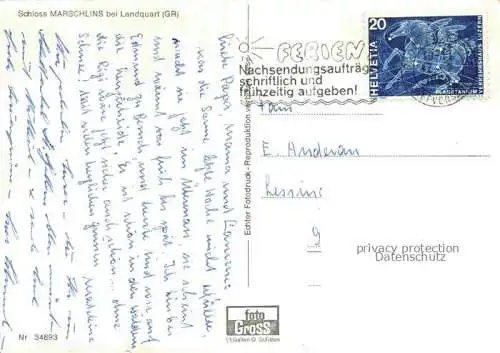 AK / Ansichtskarte Marschlins_Schloss_Igis_GR Schloss 