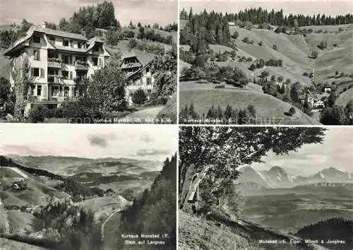 AK / Ansichtskarte Emmenmatt_Signau_BE Kurhaus Moosbad Panorama Blick auf Langnau Berner Alpen Eiger Moench Jungfrau 