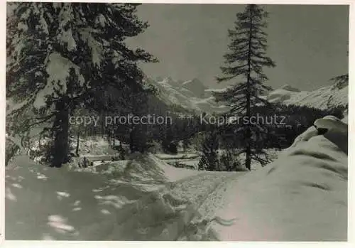 AK / Ansichtskarte Pontresina_GR Winterlandschaften Alpen 