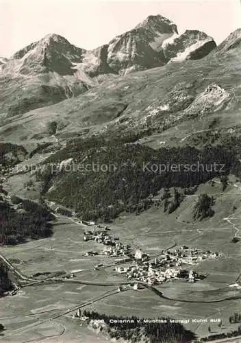 AK / Ansichtskarte Celerina_GR Panorama Blick ins Tal von Muottas Muragl Kulm aus Celerina_GR