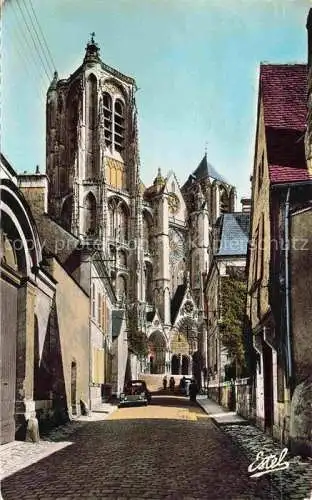 AK / Ansichtskarte BOURGES_18_Cher La Cathedrale St Etienne vue de la Rue Jaune 