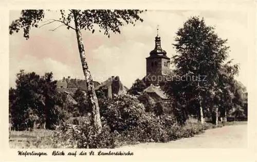 AK / Ansichtskarte Weferlingen Aller Blick auf die St Lambertikirche