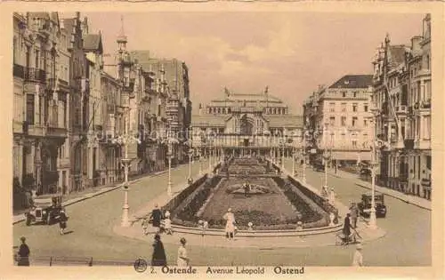 AK / Ansichtskarte OSTENDE Oostende West-Vlaanderen Belgie Avenue Leopold 