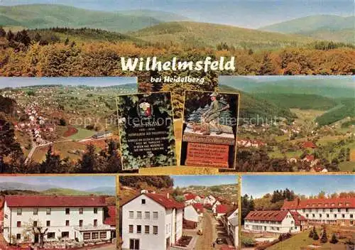 AK / Ansichtskarte Wilhelmsfeld Panorama Fliegeraufnahme Teilansichten