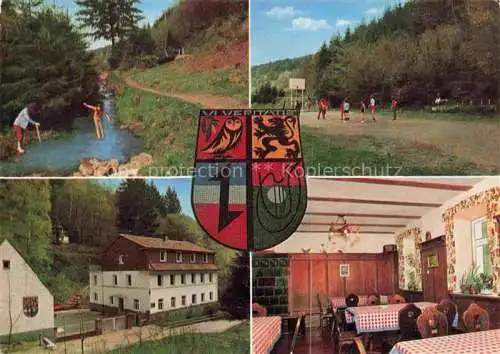 AK / Ansichtskarte Schoenau Heidelberg Odenwald Park Landheim Lessingschule Gastraum