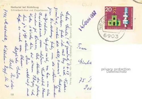 AK / Ansichtskarte Aue Schlierbach Neckartalblick mit Ziegelhausen