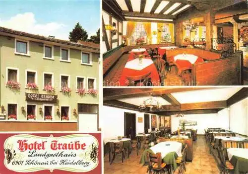 AK / Ansichtskarte Schoenau Heidelberg Odenwald Hotel Traube Gastraeume
