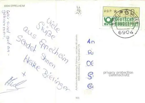 AK / Ansichtskarte Eppelheim Heidelberg BW Eppelheimer Maurer Rhein Neckar Halle Wasserturm Rathaus Ev Pauluskirche