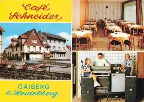 AK / Ansichtskarte Gaiberg Baden Heidelberg BW Cafe Schneider Gaststube Musiker