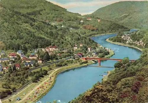 AK / Ansichtskarte Neckartal Fliegeraufnahme mit Schlierbach Aue Ziegelbach