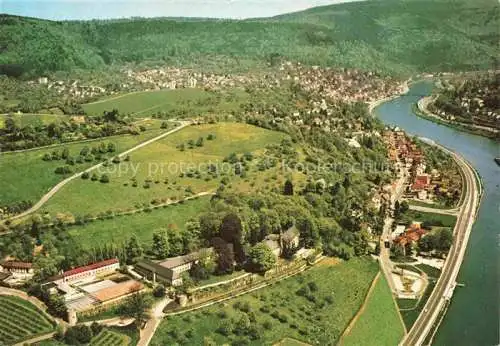 AK / Ansichtskarte Neckartal Fliegeraufnahme Abtei Neuburg mit Schlierbach Aue Ziegelbach