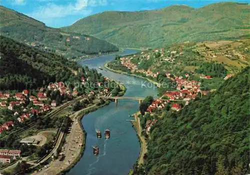 AK / Ansichtskarte Neckartal Fliegeraufnahme mit Schlierbach Aue Ziegelbach