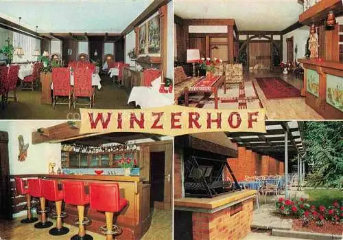 AK / Ansichtskarte Rauenberg Kraichgau Hotel Restaurant Winzerhof Gastraeume Bar