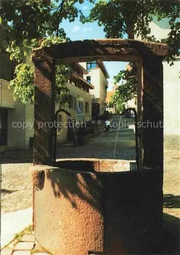 AK / Ansichtskarte Wiesloch Gasse Brunnen