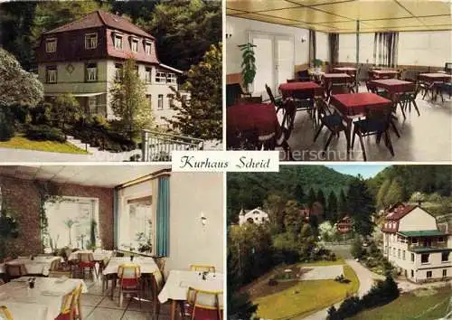 AK / Ansichtskarte Schriesheim Kurhaus Scheid Gastraeume