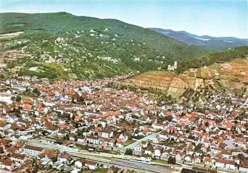 AK / Ansichtskarte Schriesheim Fliegeraufnahme mit Strahlenburg Gasthof