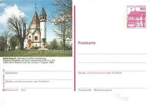 AK / Ansichtskarte Malsch Wiesloch Heidelberg Wallfahrtskapelle auf dem Letzenberg