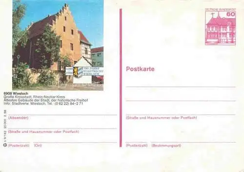 AK / Ansichtskarte Wiesloch aeltestes Gebaeude der Stadt