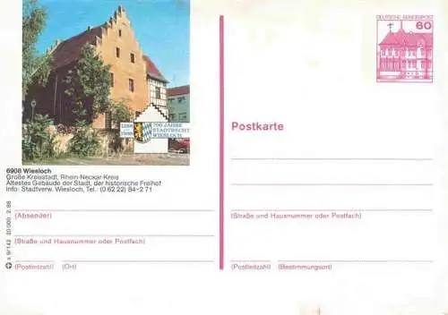 AK / Ansichtskarte Wiesloch aeltestes Gebaeude der Stadt