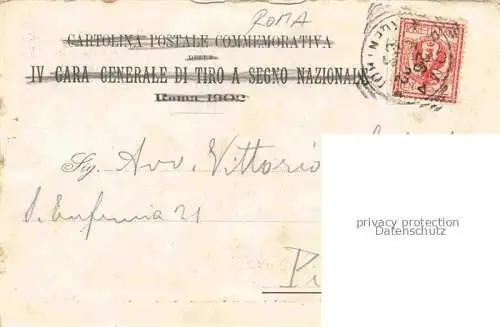 AK / Ansichtskarte ROMA  Rom Lazio IT Padiglione Reale e prospettiva della tettoia dei tiratori