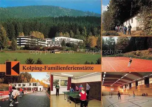 AK / Ansichtskarte Lambach Lam Bayern Kolping Familienferienstaette Wandern Tennis Sporthalle Tischtennis