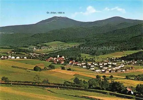 AK / Ansichtskarte Lam Oberpfalz Panorama Blick gegen Grossen Arber Bayerischer Wald