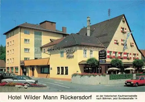 AK / Ansichtskarte Rueckersdorf Nuernberger Land Hotel Wilder Mann