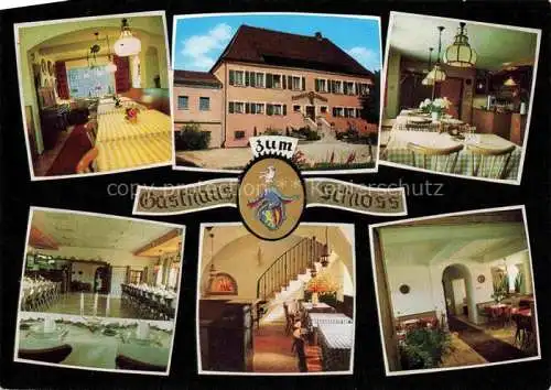 AK / Ansichtskarte Eckental Gasthaus zum Schloss Gastraeume Festsaal Treppenaufgang