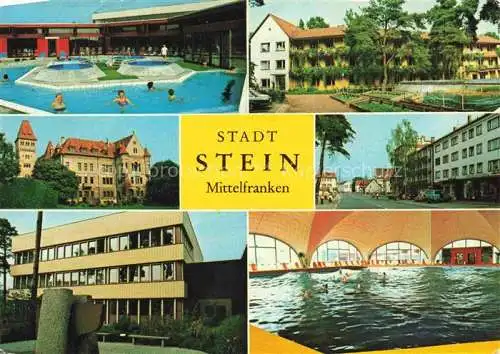 AK / Ansichtskarte Stein Nuernberg Freizeitbad Hauptstrasse Hotel Schloss