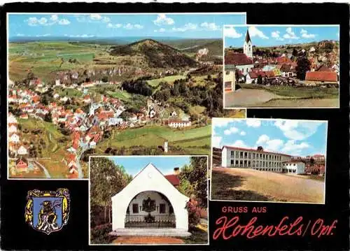 AK / Ansichtskarte Hohenfels Oberpfalz Luftaufnahme Ortsansicht mit Kirche Kapelle