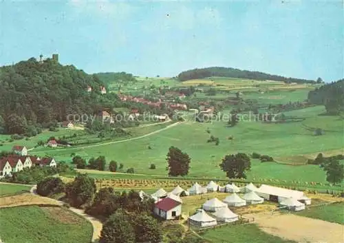 AK / Ansichtskarte Falkenstein Oberpfalz Panorama Jugendlager Perle des bayrischen Waldes