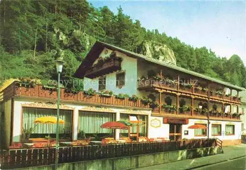AK / Ansichtskarte Pielenhofen Pension Café Restaurant Naabtalperle Terrasse