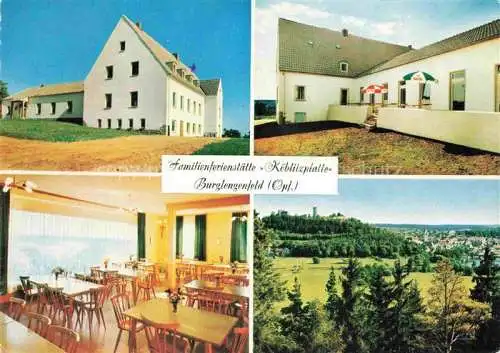 AK / Ansichtskarte Burglengenfeld Schwandorf Bayern Familienferienstaette Koeblitzplatte Gastraum Panorama