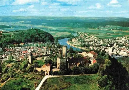 AK / Ansichtskarte Burglengenfeld Schwandorf Bayern Stadtpanorama Burganlage