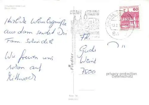 AK / Ansichtskarte Lam Oberpfalz Hauptstrasse Blick zur Kirche