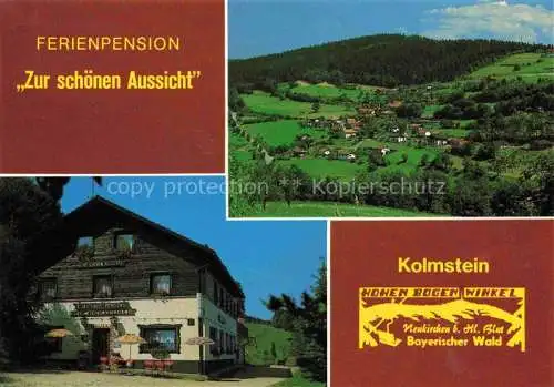 AK / Ansichtskarte Kolmstein Pension Zur schoenen Aussicht Panorama Bayerischer Wald