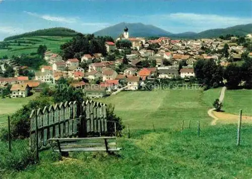 AK / Ansichtskarte Lam Oberpfalz Ortsansicht mit Kirche Totenbretter