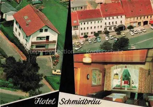 AK / Ansichtskarte Waldmuenchen Hotel Schmidbraeu Fremdenzimmer Luftaufnahmen